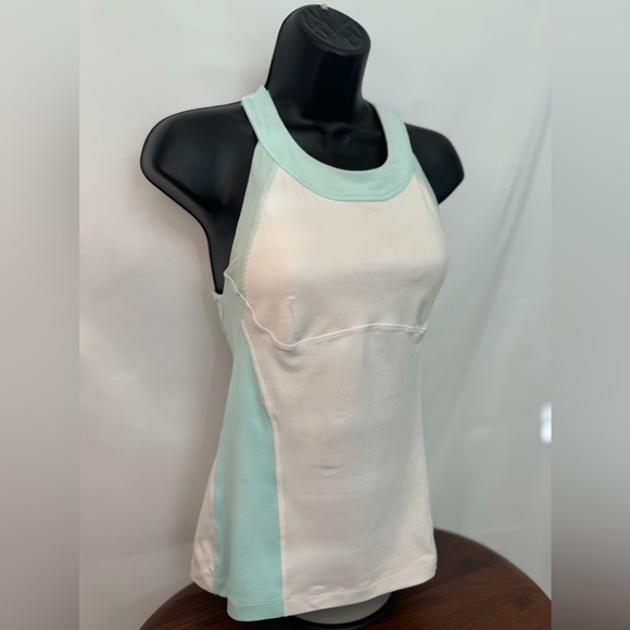 Lululemon Light Blue & White Racerback Tank - Picture 4 of 6